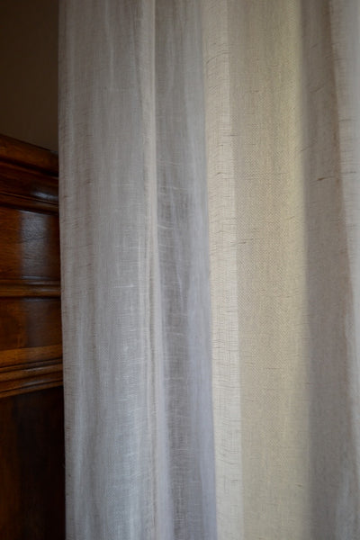 Ostuni White Linen Curtains