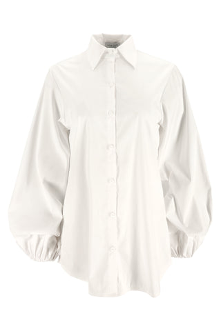 Almost Formal Cotton Poplin White Shirt