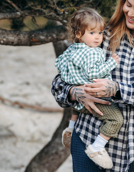 Checkered Linen Shirt for Girls & Boys ( more colours available )