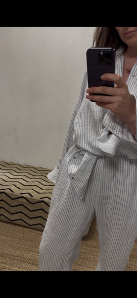 Majorca Linen Baby Blue Trousers & Shirt ( more colours available )