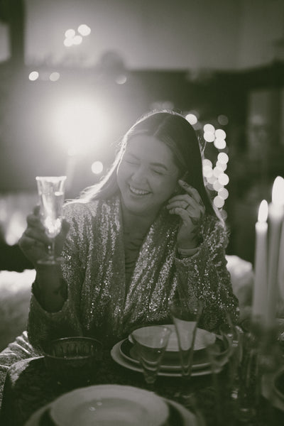 Silver Sequin Midi Ibiza Dress