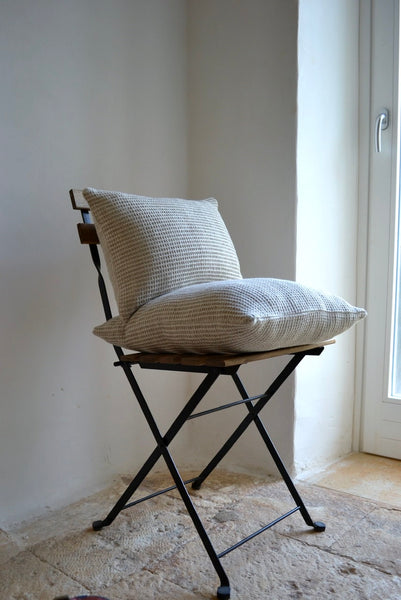 Ostuni Nude Linen Waffle Pillow Cover