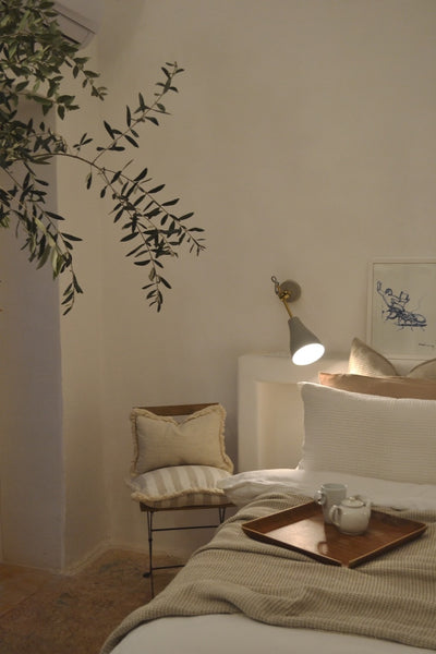 Ostuni White Linen Waffle Pillow Cases ( set of 2 )