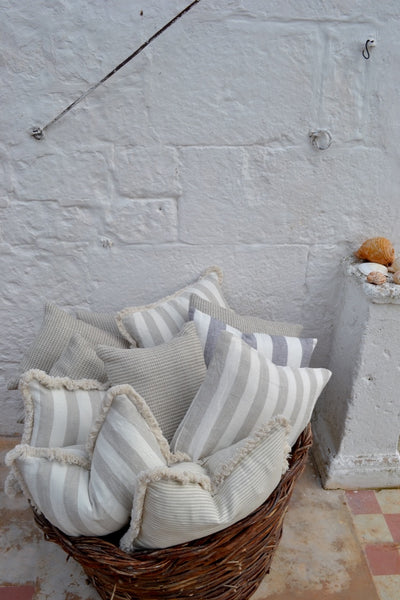 Ostuni Nude Linen Waffle Pillow Cover