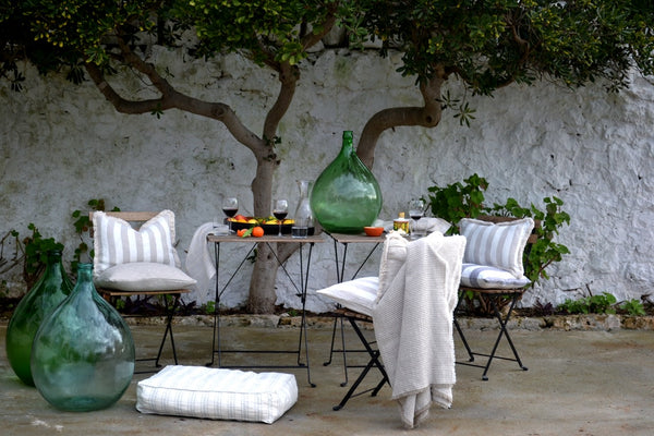 Ostuni Nude Linen Waffle Blanket