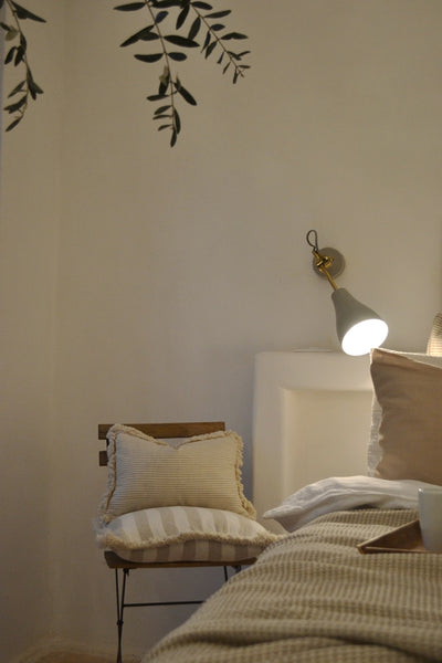 Ostuni smėlio spalvos lininiai pagalvių užvalkalai ( 2 komplektas )